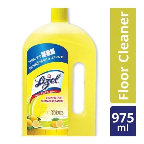 Lizol Floor Cleaners Citrus Disinfactant Surface